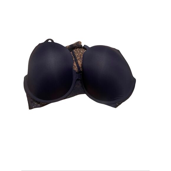 Victoria's Secret Womens Navy Blue T-Shirt Push-Up Full Coverage Bra Size 38DDD - Picture 16 of 16